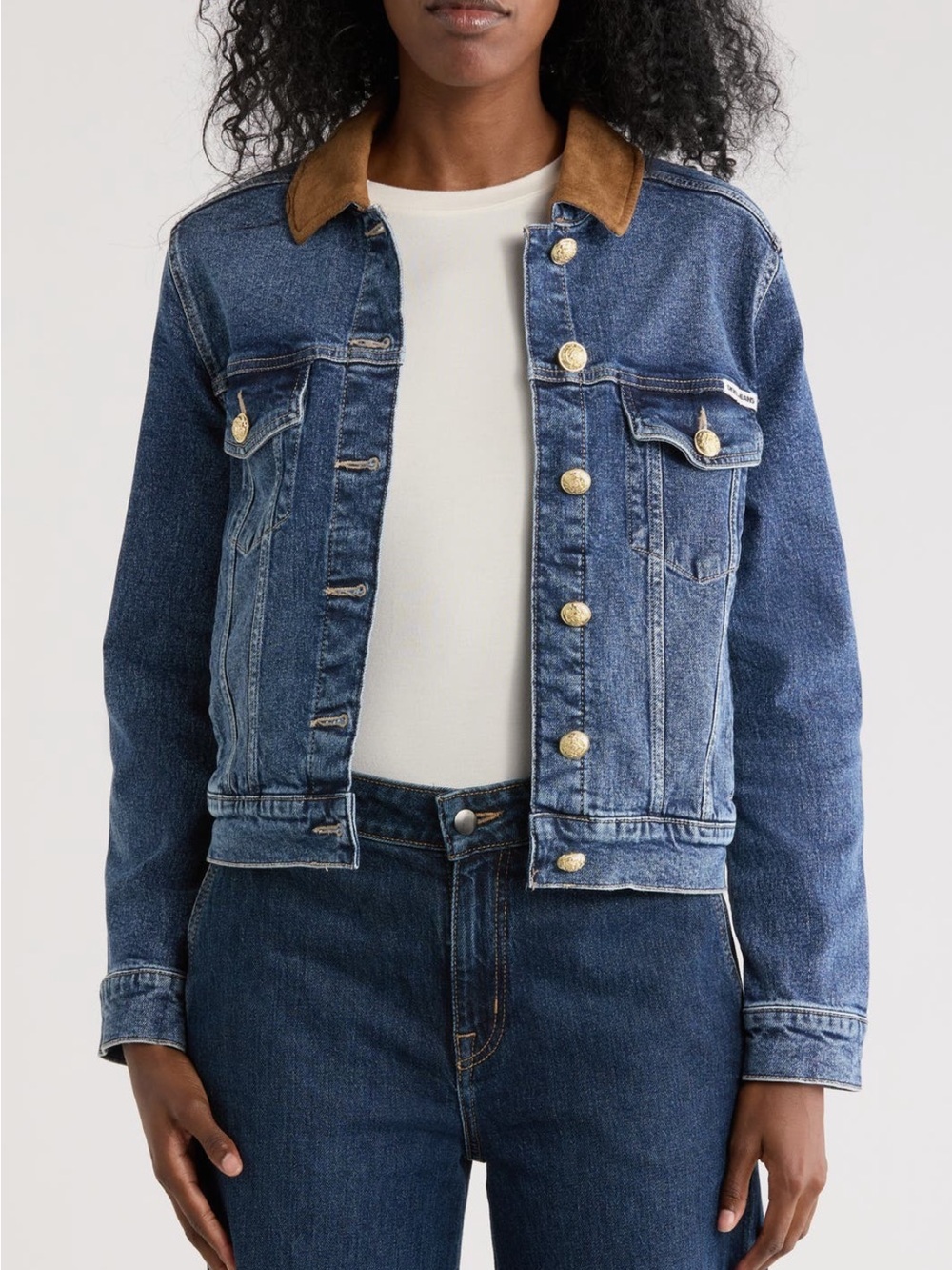 DKNY Jeans Crest Trucker Jacket in Cobble Hill Size X-Small NWT